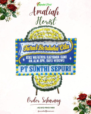 Papan Bunga Duka di Pondok Sayur
